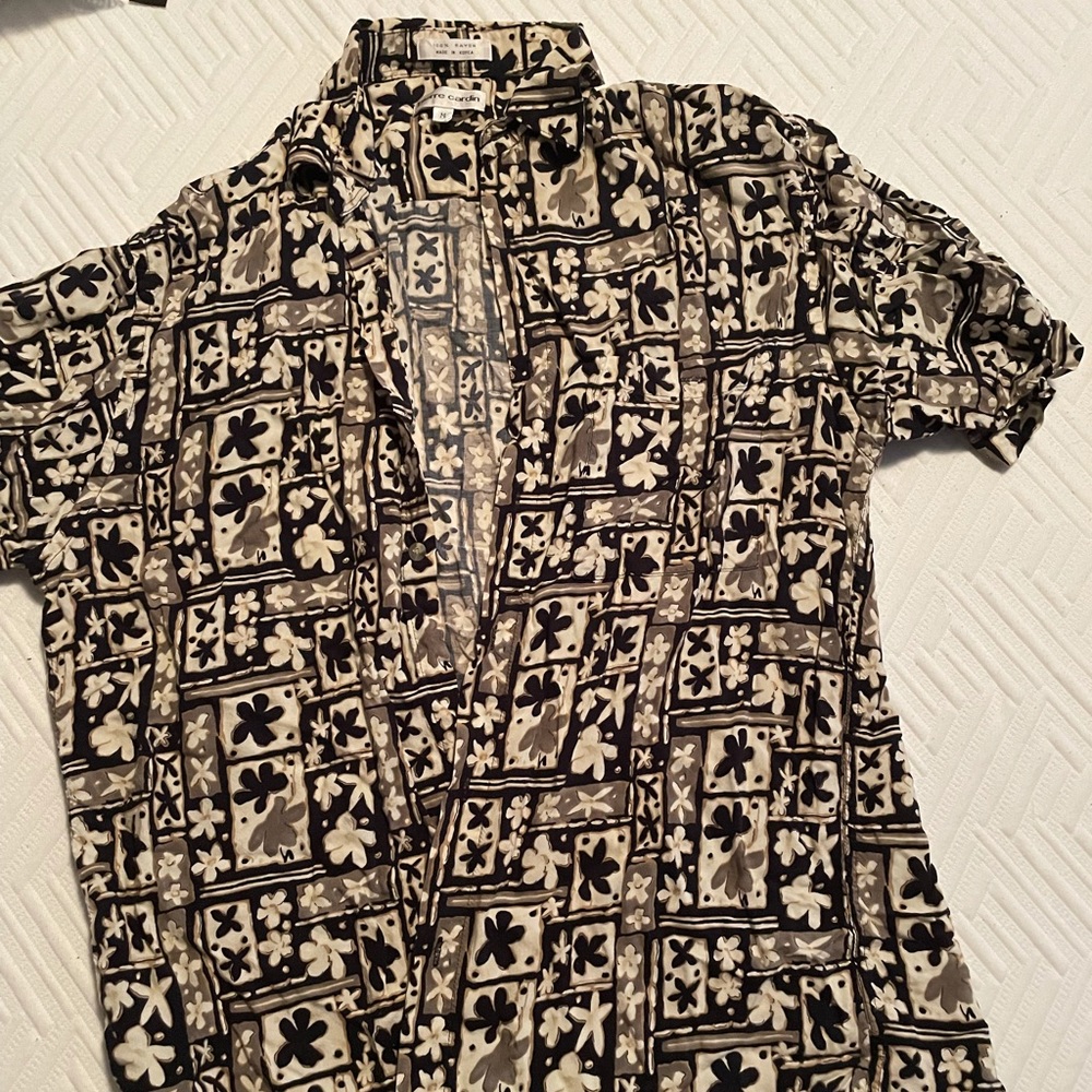 Funky Print Hawaiian Shirt (size M)